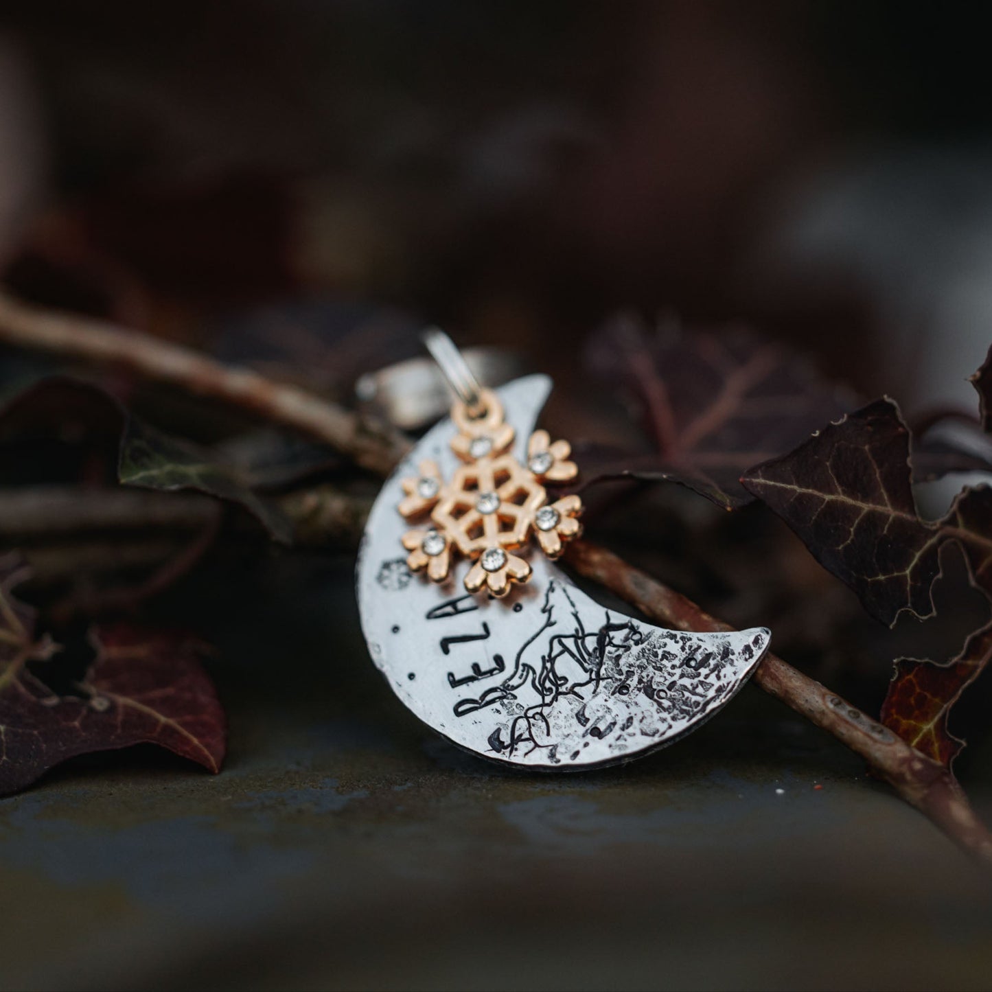 Adresówka dla psa HOWL MOON zimowa edycja