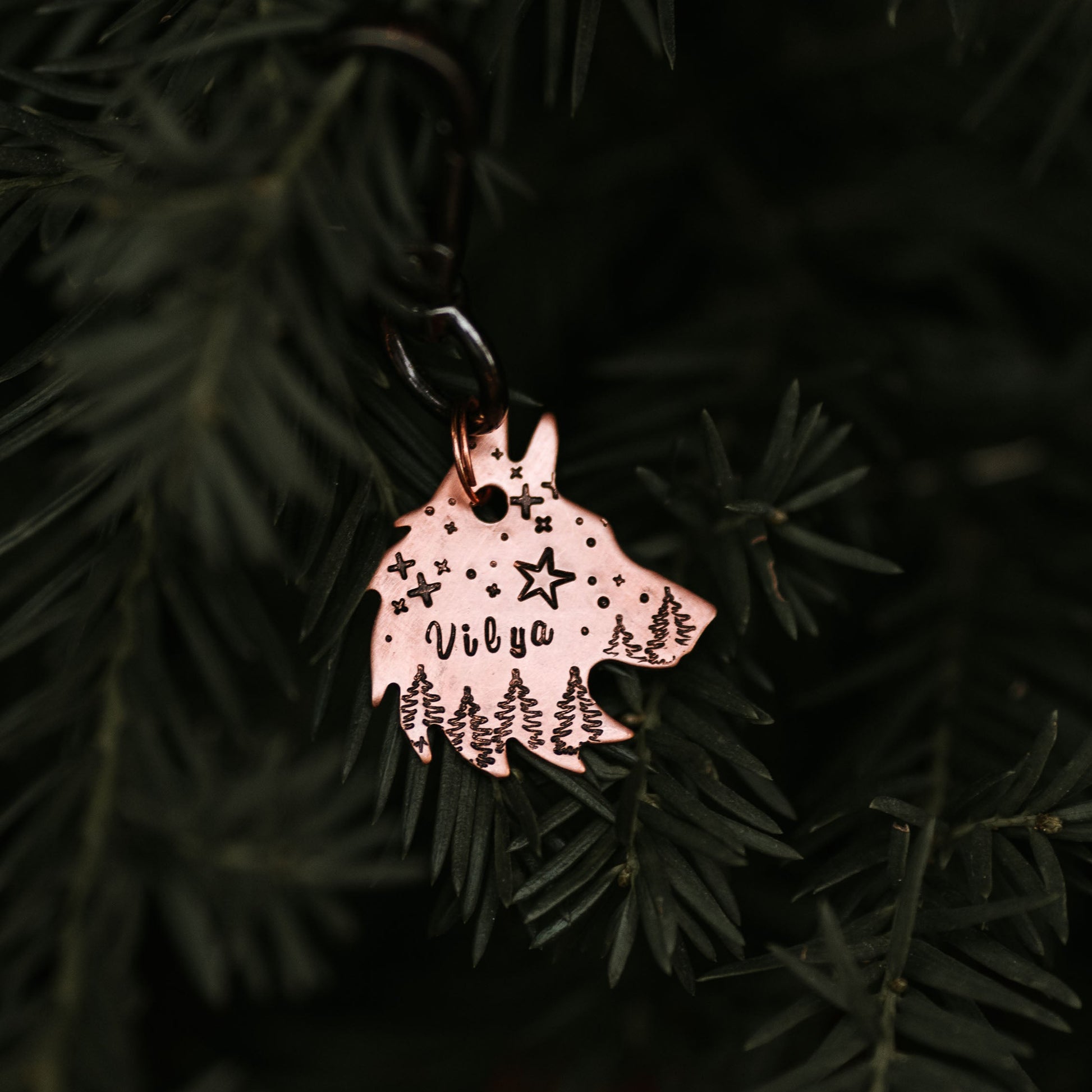 Adresówka FOREST SPIRIT w kolorze rose gold wykonana z miedzi